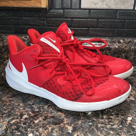 Nike  zoom Hyperspeed Court University Red/White sz 10 - Picture 2 of 15